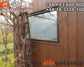 Domek ogrodowy orzech 3x4 dwuspadowy