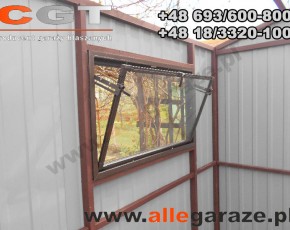 Domek ogrodowy orzech 3x4 dwuspadowy