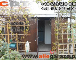 Domek ogrodowy orzech 3x4 dwuspadowy