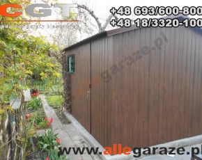 Domek ogrodowy orzech 3x4 dwuspadowy
